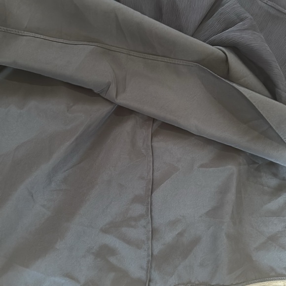 J. Crew Arabelle Size 14 Dress Navy Silk Chiffon Formal Bridesmaid Strapless - Picture 6 of 9